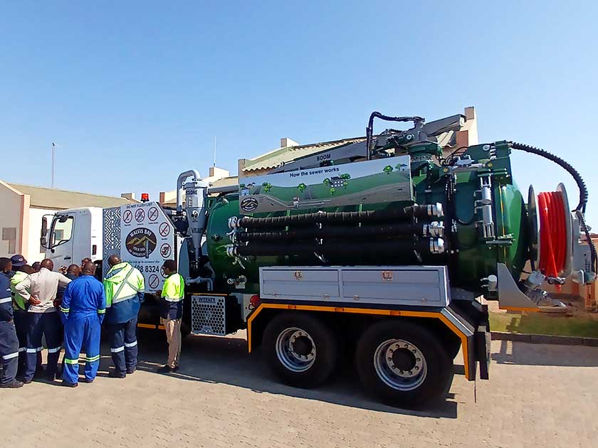 Pupkewitz/Walvis bay Werner Pumps impi combi truck handover and training